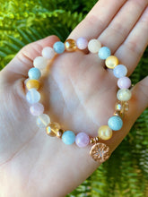 Load image into Gallery viewer, Reserved - Spring Blooms + Starburst Charm Bracelet