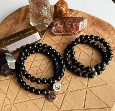 RESERVED - Obsidian Bracelets