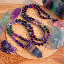 Load image into Gallery viewer, Enchanted Forest - Rainbow Fluorite + Indian Agate + Snowflake Obsidian + Amethyst + Sodalite + Phosphosiderite + Chevron Amethyst