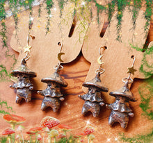 Load image into Gallery viewer, Mushroom Friends Earrings - 925 Sterling Cosmic Earwire