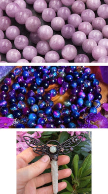 RESERVED FOR KELS - beadwork - 108 Galaxy Tigers Eye Mala Bead Necklace