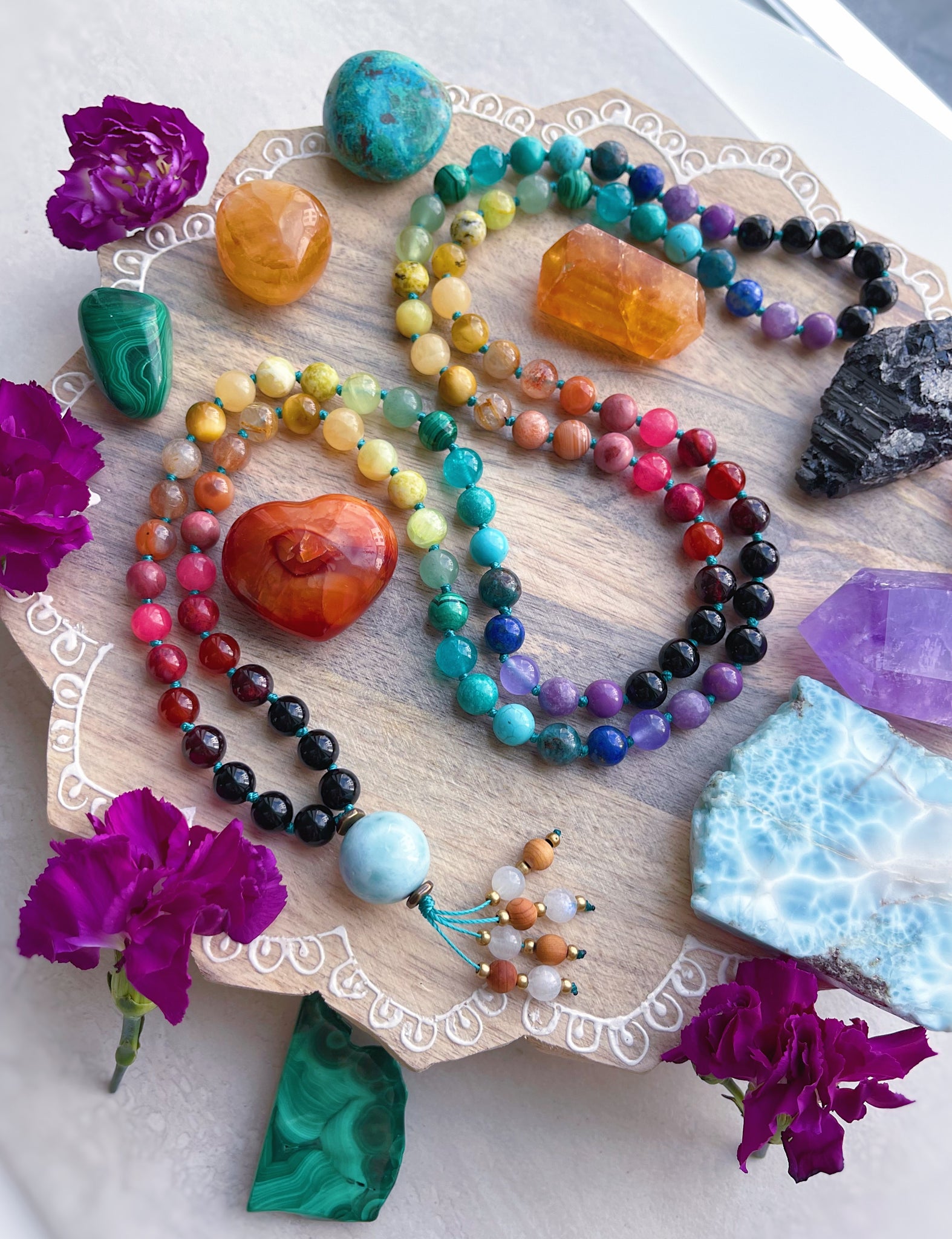 Chakra Mala Bead Necklace