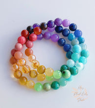 Load image into Gallery viewer, Kaleidoscope - Rainbow Gemstone Stretch Mala Bracelet