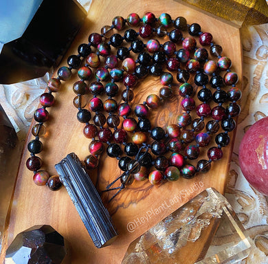 Pre - Order - Reserved - Autumn Enchantment - 80 beads - 10mm Rainbow Tigers Eye