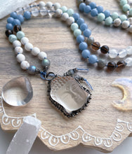 Load image into Gallery viewer, Divine Bliss  - 108 Mala Bead Necklace - Matte Quartz Buddha