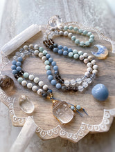 Load image into Gallery viewer, Divine Bliss  - 108 Mala Bead Necklace - 24k Gold Overlay Quartz Buddha